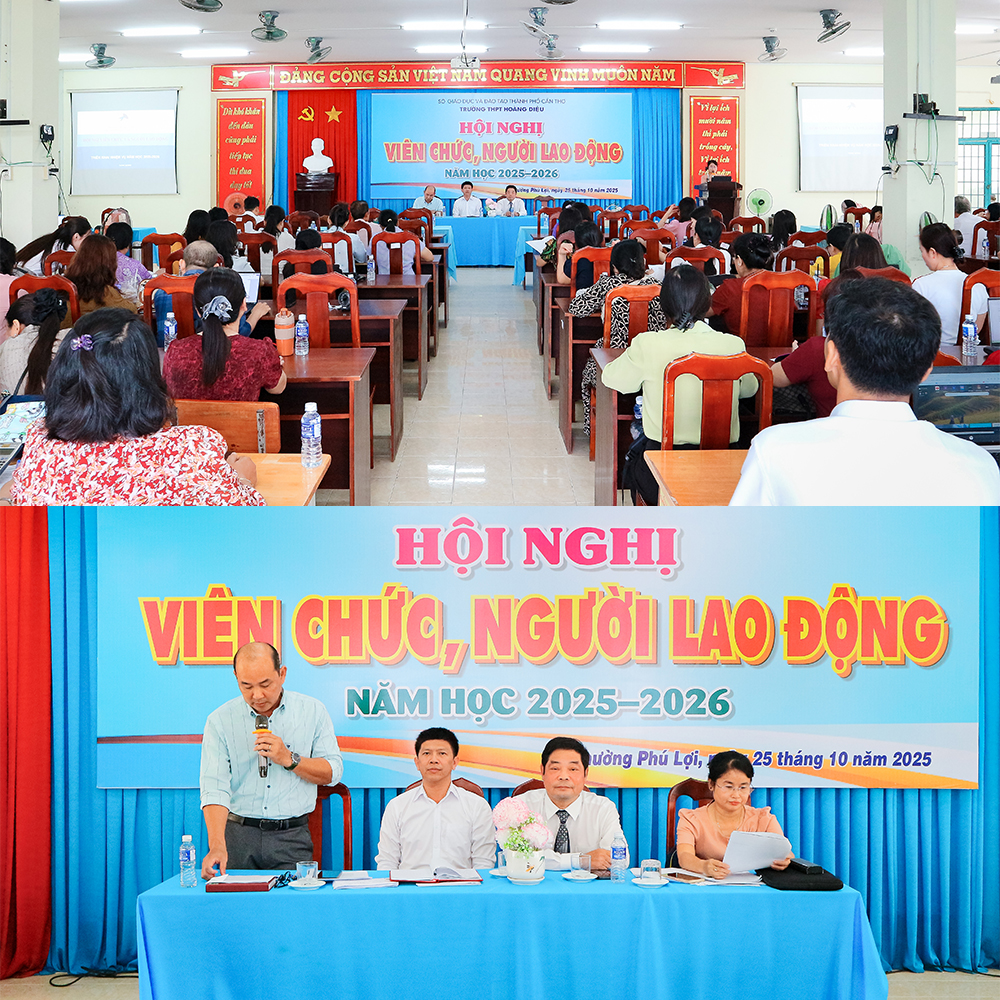Hội nghị viên chức và người lao động trường THPT Hoàng Diệu năm học 2025 – 2026