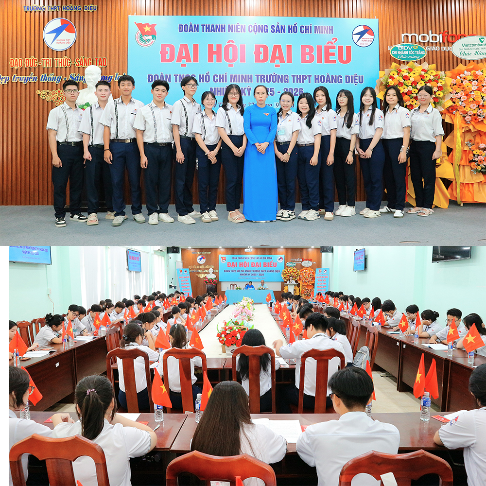 Đại hội Đoàn trường THPT Hoàng Diệu nhiệm kỳ 2025-2026